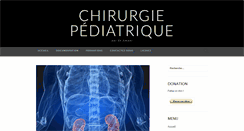 Desktop Screenshot of chirurgie-pediatrique.net